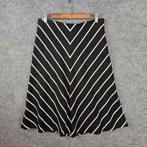 ✨ WHBM Chevron Striped A-Line Ponte Midi Skirt — Classic & Flattering! ✨